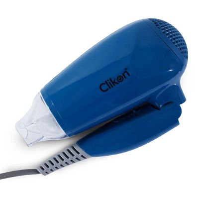 Clikon Foldable Travel Hair Dryer With Speed And Heating Level Combined And Overheating Protection, Blue - Ck3302
