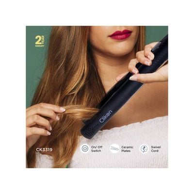 Hair Dryer & Hair Straightener, 2 Speed Settings, Ck3319, 2-In-1 Travel Kit Of Dryer & Straightener, Professional Styler, Ceramic Coating Plates