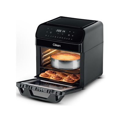 Clikon  Air Fryer Oven, 1700W, With 12L Capacity, Rapid Air Convection Technology, Digital Temperature Control, 60-Minute Timer, Multi Functional Modes, Dishwasher Safe