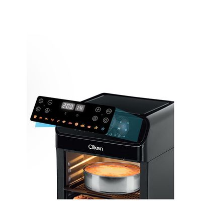 Clikon  Air Fryer Oven, 1700W, With 12L Capacity, Rapid Air Convection Technology, Digital Temperature Control, 60-Minute Timer, Multi Functional Modes, Dishwasher Safe