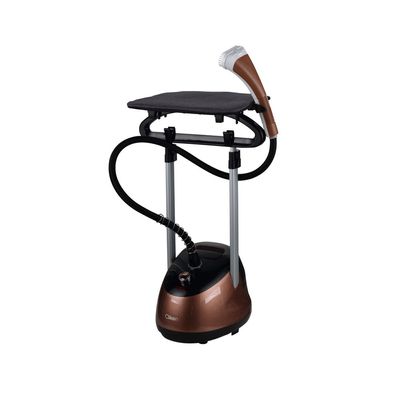 Garment Steamer With Height Adjustable Ironing Board, 45 Second Heating Time, Heat Insulated Steam Hose, 2.2 Liter Capacity  2000 Watts, 2 Years Warranty, Brown - Ck4036