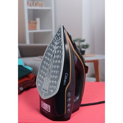 Clikon Ceramic Soleplate Steam Iron 2400W – Fast Heating & Smooth Glide For Perfectly Pressed Clothes