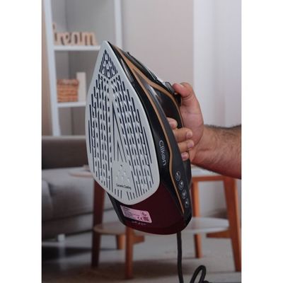 Clikon Ceramic Soleplate Steam Iron 2400W – Fast Heating & Smooth Glide For Perfectly Pressed Clothes