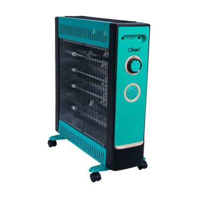 Clikon 1100W/2200W Quartz Heater With Wheels & Safety Switch - Portable Heating Solution