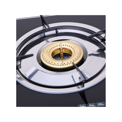 Clikon Double Burner Glass Top Gas Stove 2 Burner Glass Top Gas Stove Cooktop Ck4270