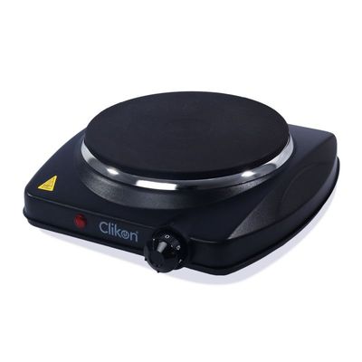 Clikon - Single Design Hot Plate, Variable Temperature Control, Over Heat Protection, Black, 1500 Watts - Ck4285
