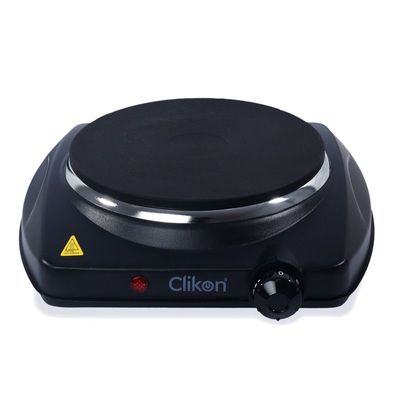 Clikon - Single Design Hot Plate, Variable Temperature Control, Over Heat Protection, Black, 1500 Watts - Ck4285