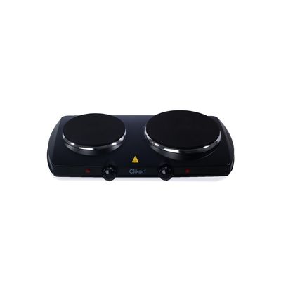 Clikon - Dual Design Hot Plate, Variable Temperature Control, Over Heat Protection, Black, 2500 Watts - Ck4286