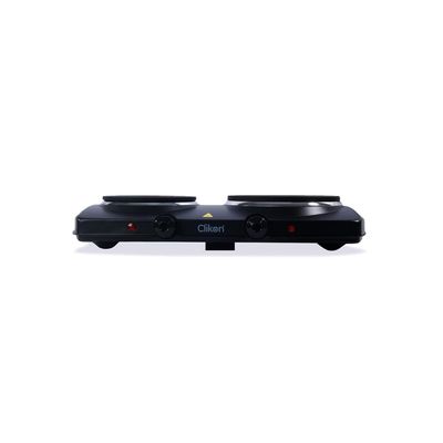 Clikon - Dual Design Hot Plate, Variable Temperature Control, Over Heat Protection, Black, 2500 Watts - Ck4286