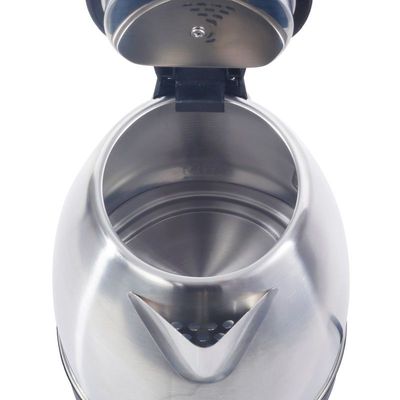 Stainless Steel Electric Cordless Kettle With 360° Swivel Base Power Cord Storage Auto Cut-Off Function Led Indicator 2 Years Warranty