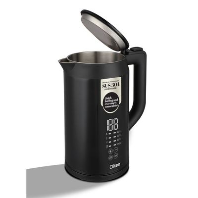 1.7L Premium Electric Kettle With Digital Temperature Display, 1850-2200W Power, Fast Boil & Keep Warm Function