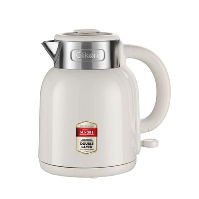 Clikon Double Wall Electric Kettle – Insulated Design For Faster Boiling & Safety