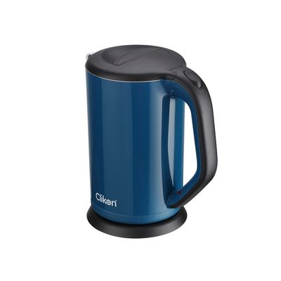 Clikon Cool Touch Electric Kettle – 1.7L, Food-Safe Odorless Plastic, Overheat Protection, Fast Boil, 2-Year Warranty 1800 Watts
