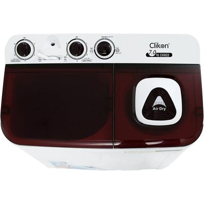 Clikon Twin Tub Washing Machine With 7Kg Capacity