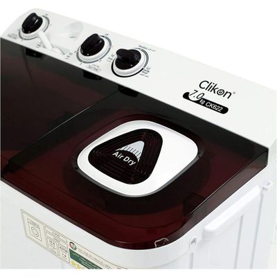 Clikon Twin Tub Washing Machine With 7Kg Capacity