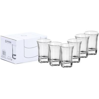 Cuisine Art Shot Glass, 43ml, Transparent, 6 Pieces