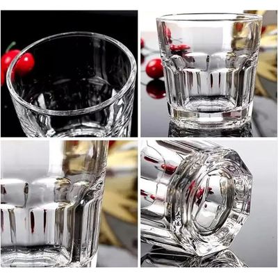 Cuisine Art Shot Glass, 248ml, Transparent, 6 Pieces
