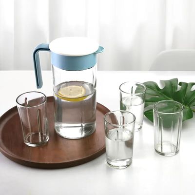 Cuisine Art Glassware Set with Jug, Transparent (1.2 Liter Jug with Glass 200ml, 5 Pieces)