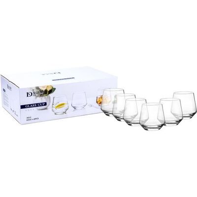 Cuisine Art Yuva Glass Set, 400ml, Transparent, 6 Pieces