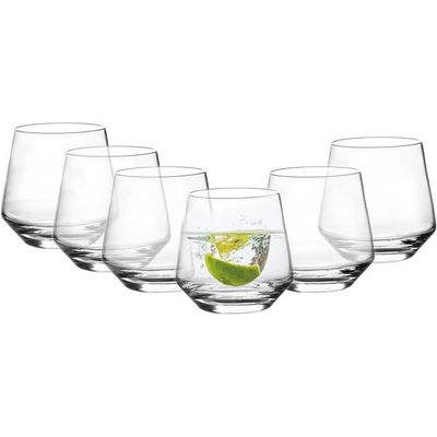 Cuisine Art Yuva Glass Set, 400ml, Transparent, 6 Pieces