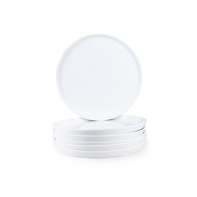 Cuisine Art Aden Bone China Dinner Plate Set for Every Meals - 6 Pieces | 27cm Dinner Plate, White