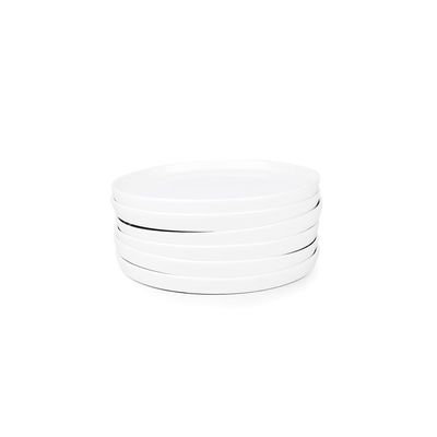 Cuisine Art Aden Bone China Dinner Plate Set for Every Meals - 6 Pieces | 27cm Dinner Plate, White