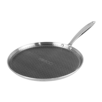 SAS Pro Platinum Triply Stainless Steel Dosa Tawa, 31cm, 4mm Thickness, Silver