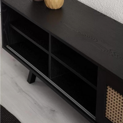 Finn Tv Unit Black 200cm