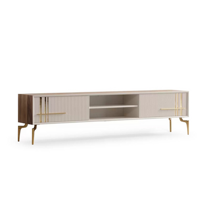 Lincoln Wooden Tv Unit Cream 200cm