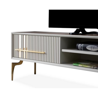 Lincoln Wooden Tv Unit Cream 200cm