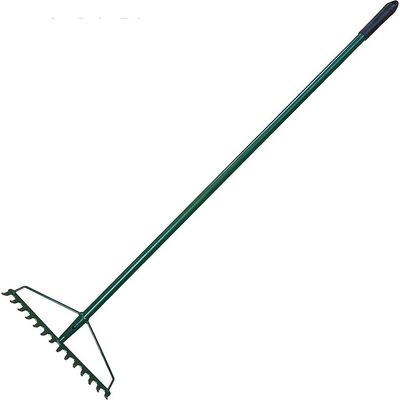 Egardenkart® Garden Rake Full Metal Heavy Duty Green