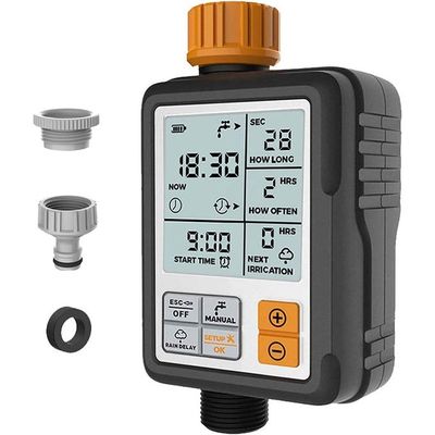 EGARDENKART Sprinkler Timer,Water Timer Digital Programmable Garden Lawn Hose Faucet Timer Irrigation System Controller/Child Lock Mode/Auto&Manual Mode/Rain Delay/3 Inches Large Screen/IP65-UPGRADE