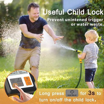 EGARDENKART Sprinkler Timer,Water Timer Digital Programmable Garden Lawn Hose Faucet Timer Irrigation System Controller/Child Lock Mode/Auto&Manual Mode/Rain Delay/3 Inches Large Screen/IP65-UPGRADE