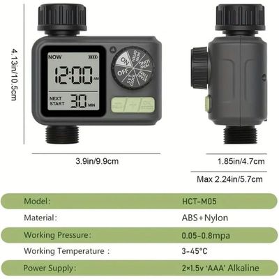 Egardenkart Dial Water Timer(Black)