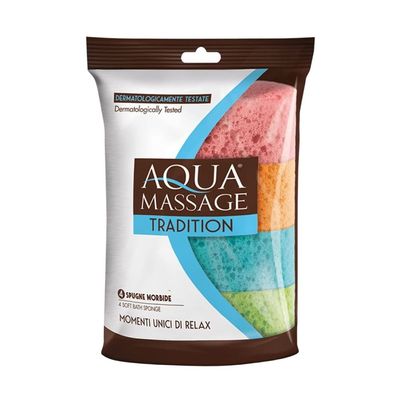 Aqua Massage Tradition 4-piece Soft Bath Sponges Aqua Massage Tradition 4-piece Soft Bath Sponges