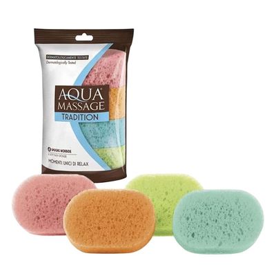 Aqua Massage Tradition 4-piece Soft Bath Sponges