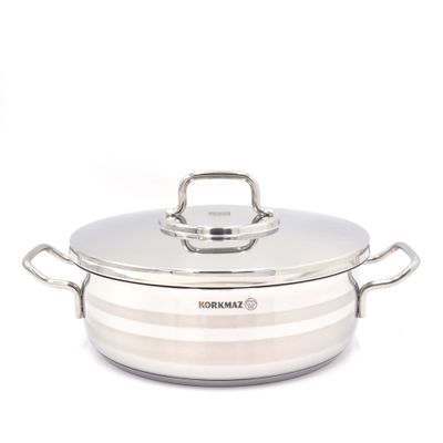 Korkmaz Astra2 Low Casserole 26X8.5 Cm / 4.5 Ltr