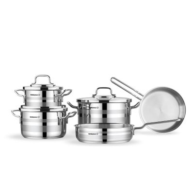 KORKMAZ ASTRON 8 PCS COOKWARE SET KORKMAZ ASTRON 8 PCS COOKWARE SET