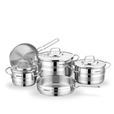 KORKMAZ ASTRON 8 PCS COOKWARE SET KORKMAZ ASTRON 8 PCS COOKWARE SET