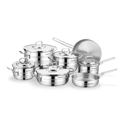 KORKMAZ ASTRON 12PCS COOKWARE SET KORKMAZ ASTRON 12PCS COOKWARE SET