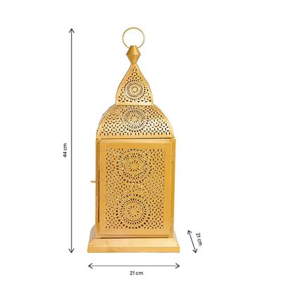 Authentic Handmade Chakra Lantern, Medium size in Golden Color