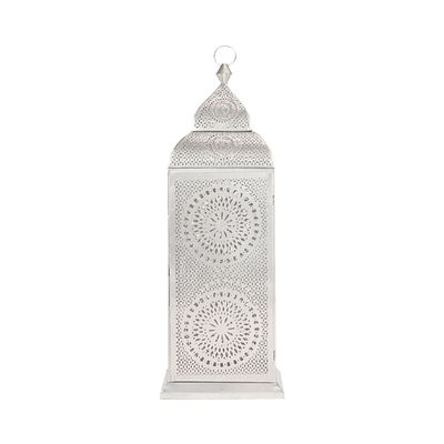 Authentic Handmade Chakra Lantern, X-Large size in Silver Color