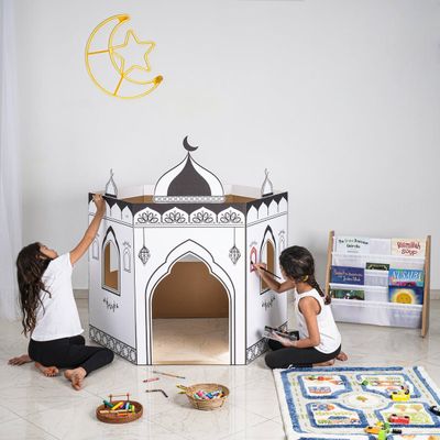Color Me Cardboard Playmosque - Black &White