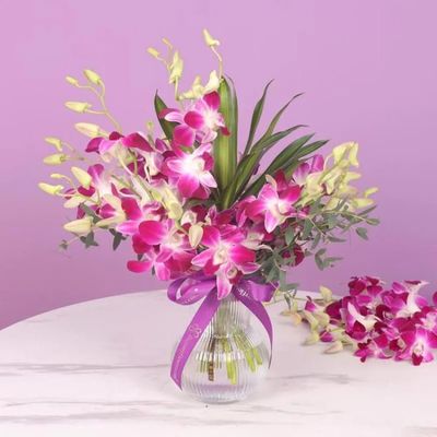 11 Purple Orchid in Vase 11 Purple Orchid in Vase