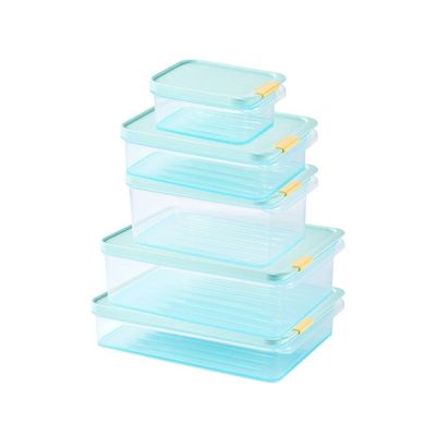 LocknLock Freezer Fit Container Set 5-Piece Modular Pack (450ml to 3.5L) – BPA-Free, Stackable, Microwave & Dishwasher Safe
