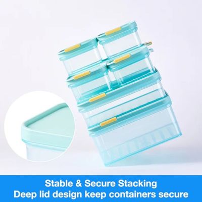 LocknLock Freezer Fit Container Set 5-Piece Modular Pack (450ml to 3.5L) – BPA-Free, Stackable, Microwave & Dishwasher Safe