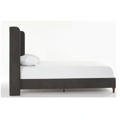 Harmony Upholstered Platform Bed With Headboard-Queen