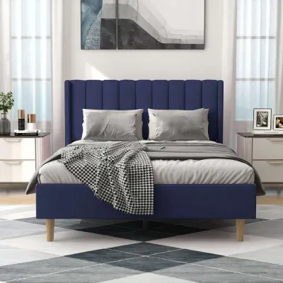 Alazy Upholstered Platform Bed Frame-Queen