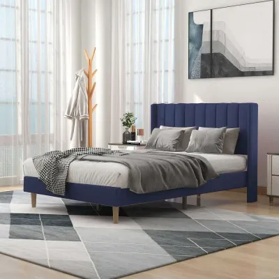 Alazy Upholstered Platform Bed Frame-Queen