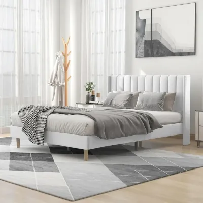 Alazy Upholstered Platform Bed Frame-Queen